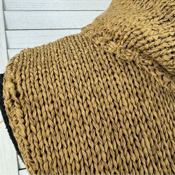 Jones New York Sleeveless Nylon Knit Turtleneck Sweater Tan Medium - Picture 6 of 12